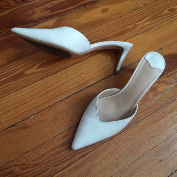 Tony Bianco White heels mules 39.5 - Picture 2 of 4